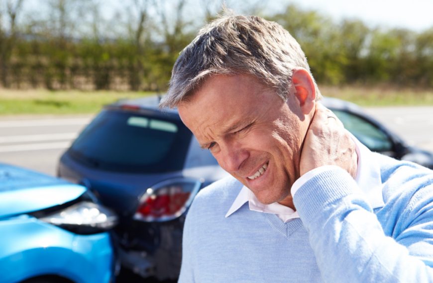 A man suffering from an injury